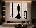 Noir Silhouette – Hand-Painted 9 Panel Pop Art Canvas | Signature Collection