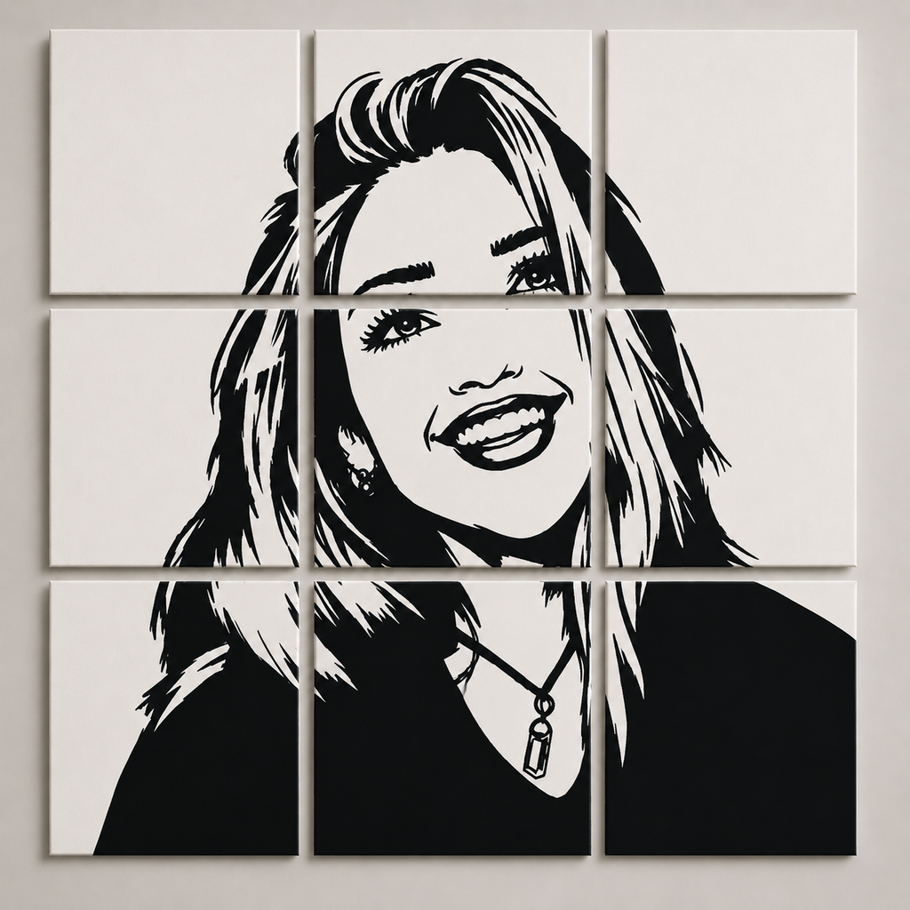 Personalised 9 Panel Wall Art