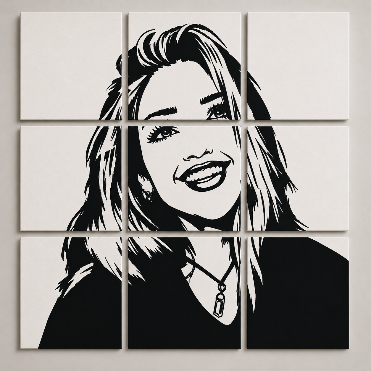 Personalised 9 Panel Wall Art