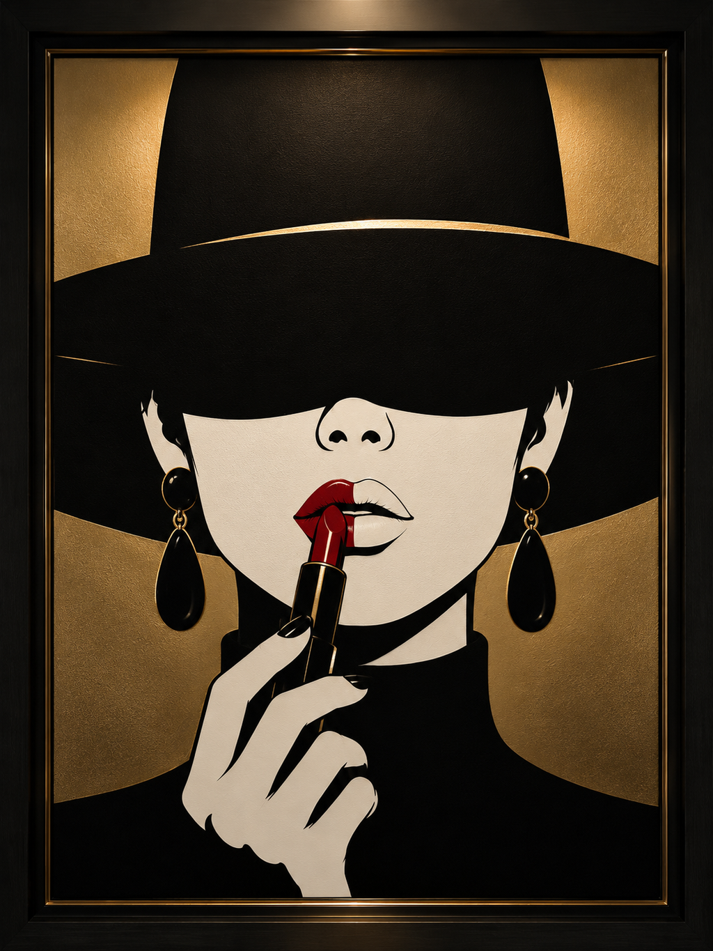 The Ritual | Luxury Black Stencil Pop Art Canvas