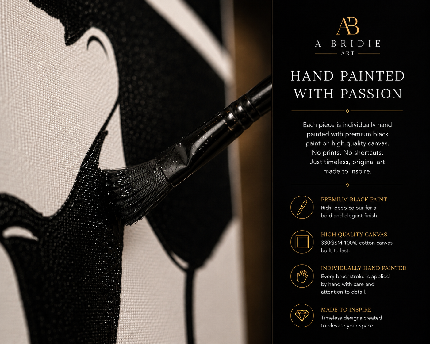 Signature Collection – Hand-Painted 9 Panel Wall Art