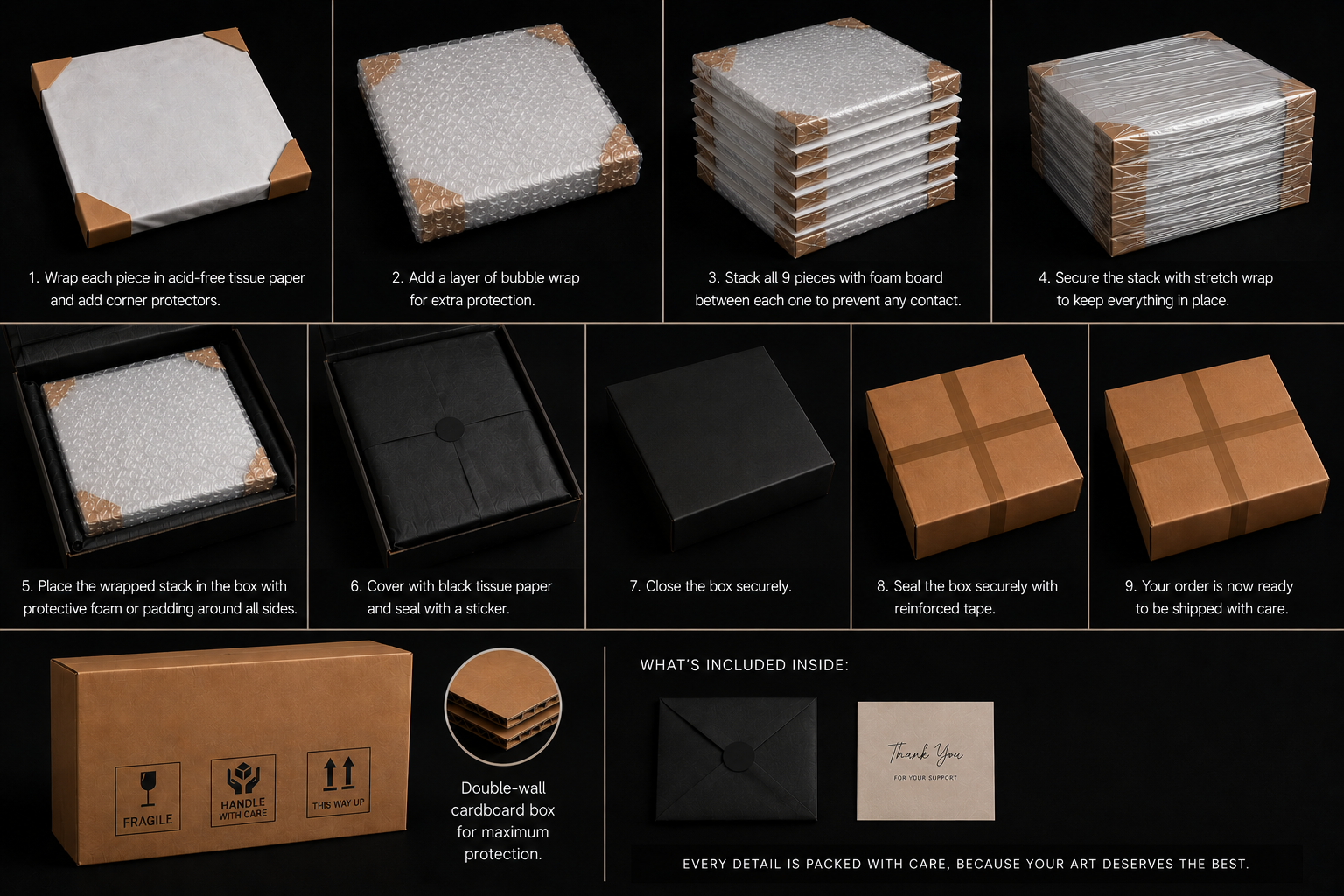 Velvet Smoke – Hand-Painted 9 Panel Canvas | Signature Collection