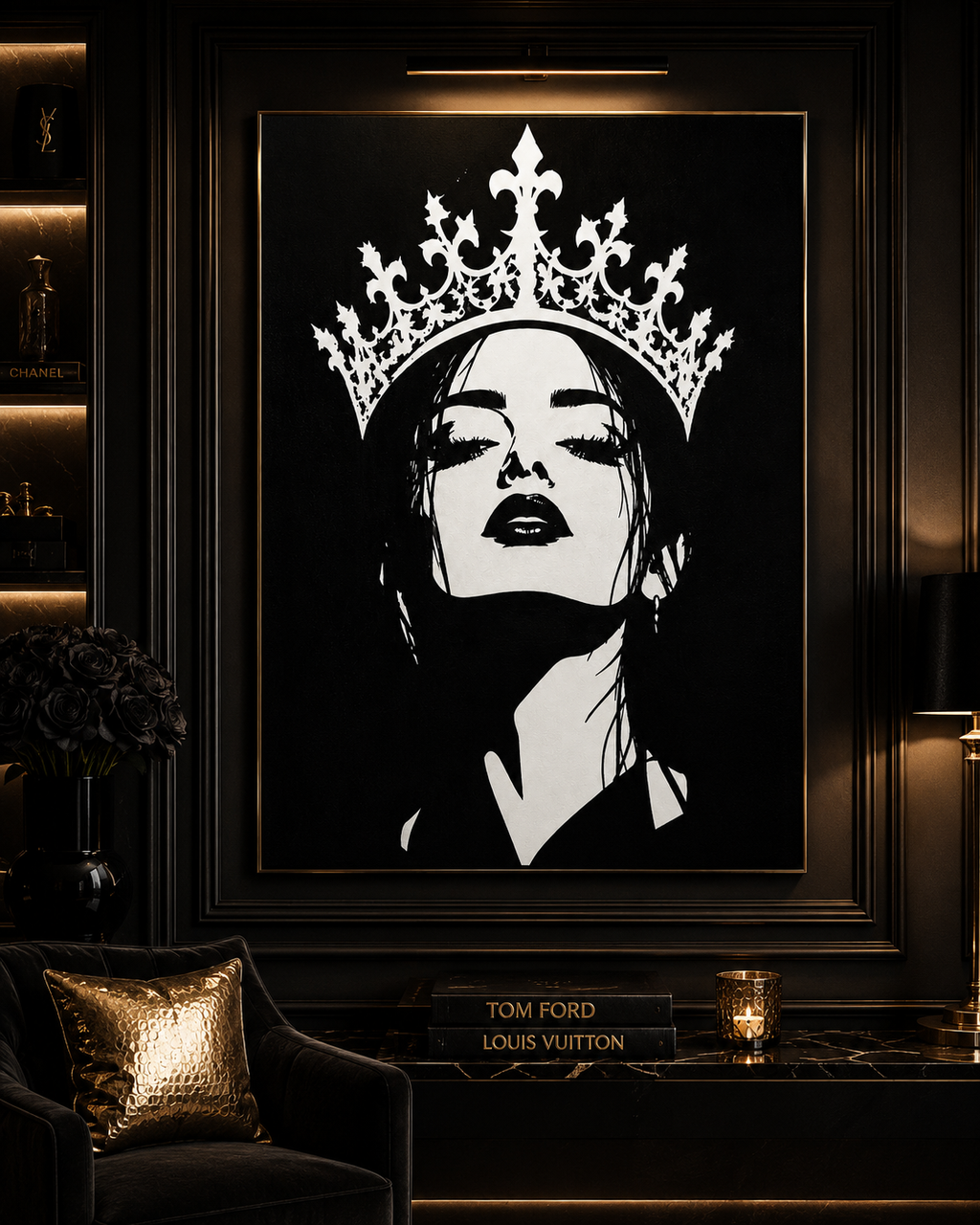 The Crown | Original Hand-Painted Luxury Pop Art Canvas
