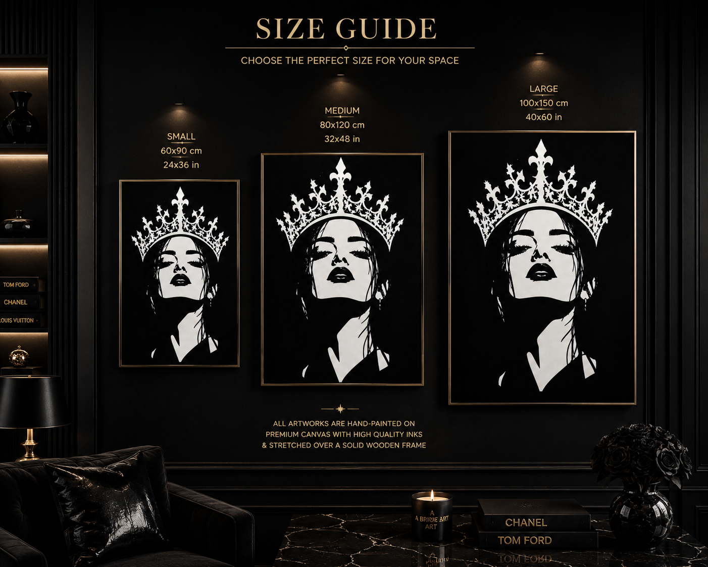 The Crown | Original Hand-Painted Luxury Pop Art Canvas
