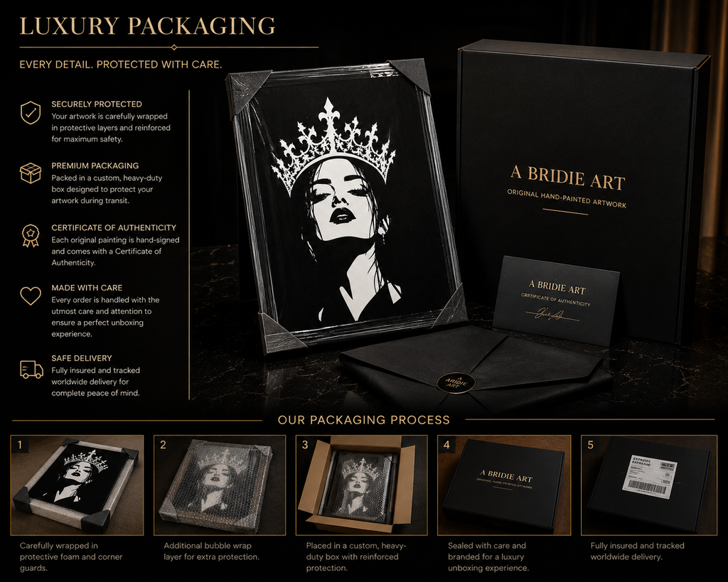 The Crown | Original Hand-Painted Luxury Pop Art Canvas
