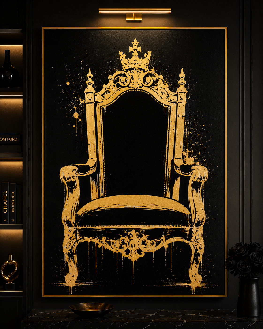 The Throne | Original Hand-Painted Luxury Pop Art Canvas